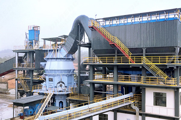年產(chǎn)60萬噸礦渣微粉生產(chǎn)線項(xiàng)目現(xiàn)場(chǎng)